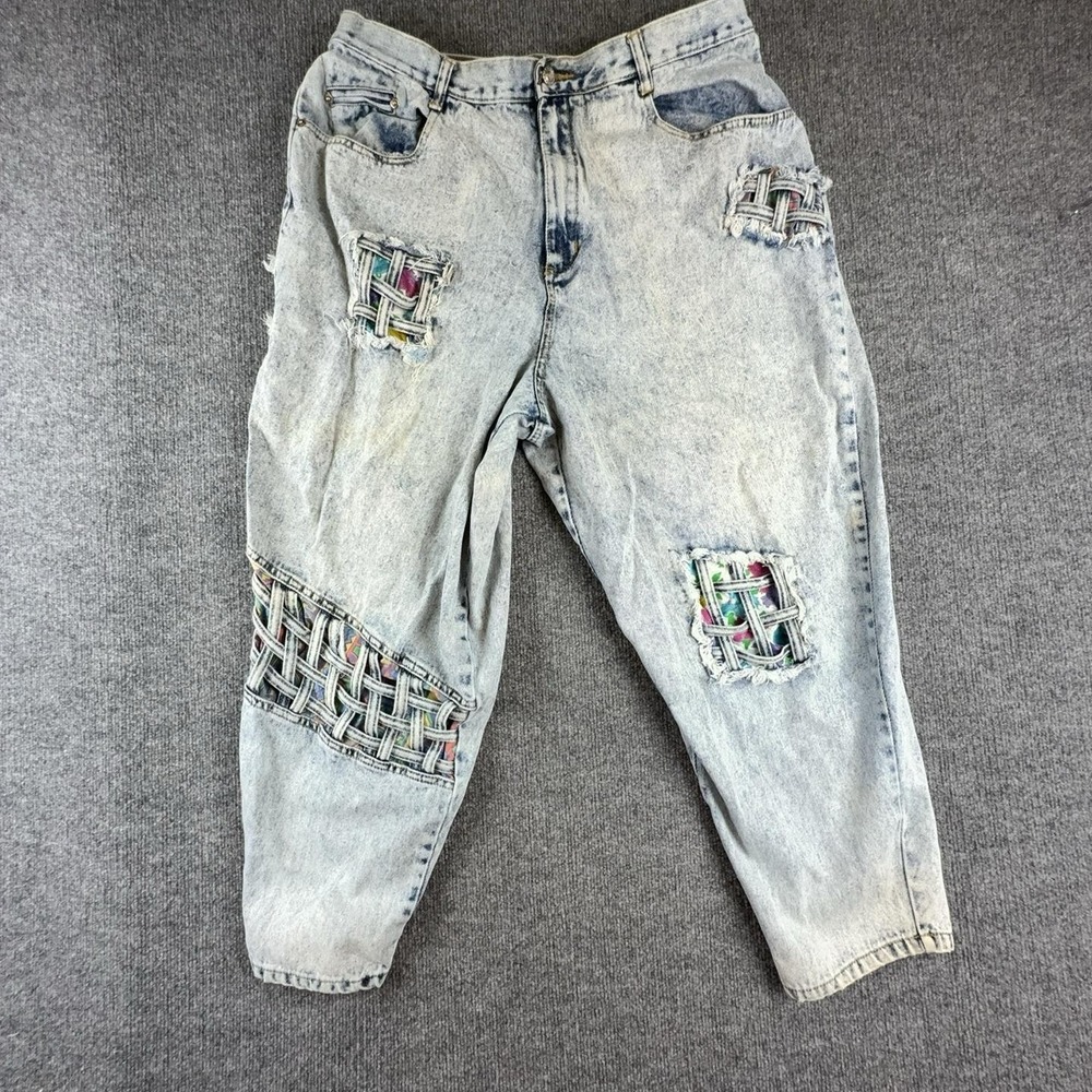 Vintage Jeantonic Jeans Womens 24 Acid Wash High Rise Relaxed Mom Denim 90s